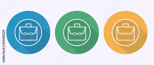 Briefcase icon design illustration, Bag icon sign for apps and websites in shadow
