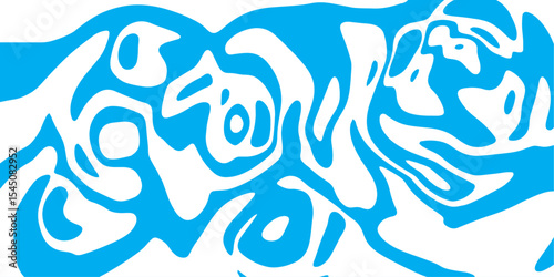 Sky Blue and White Abstract Fluid Background for Creative Design.