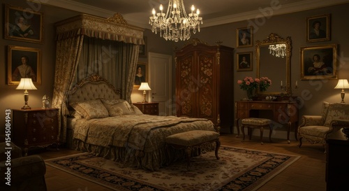 Luxurious antique bedroom (1)