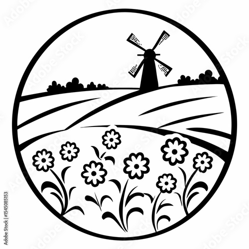 windmill on the hill