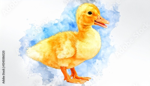 duck in the snow