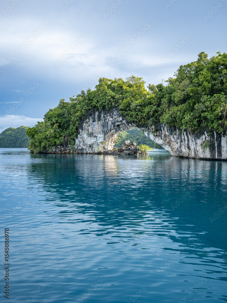 Natural Arch, Rock Islands, Palau, Koror, Micronesia Natural Arch, Rock Islands, Palau, Koror, Micronesia