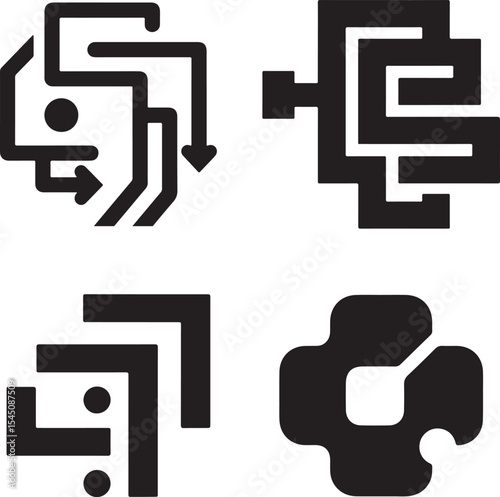 Abstract Circuit Designs for Technology Backgrounds,  Technology Icon 