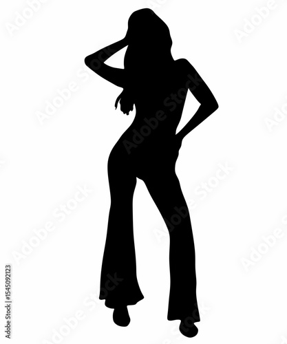 Silhouette of woman in High Heels