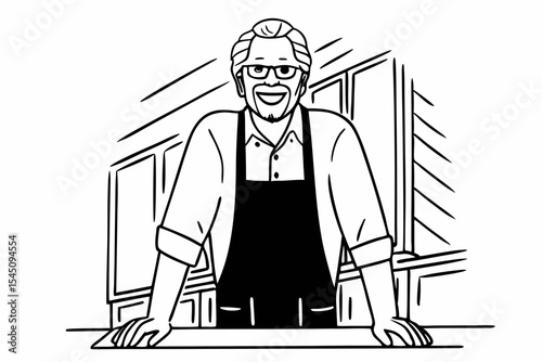A portrait of a carpenter