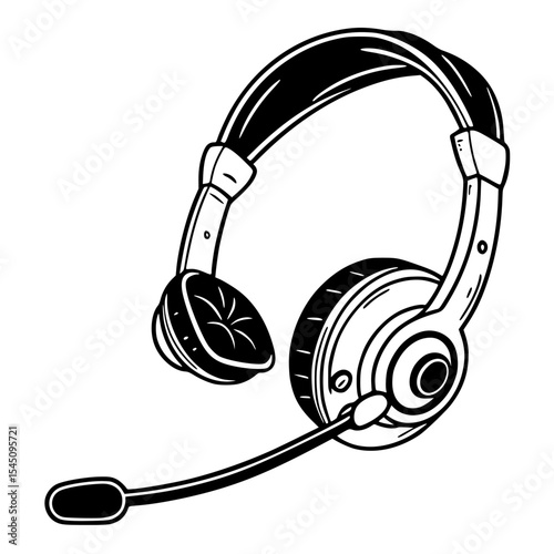 headphones icon on white