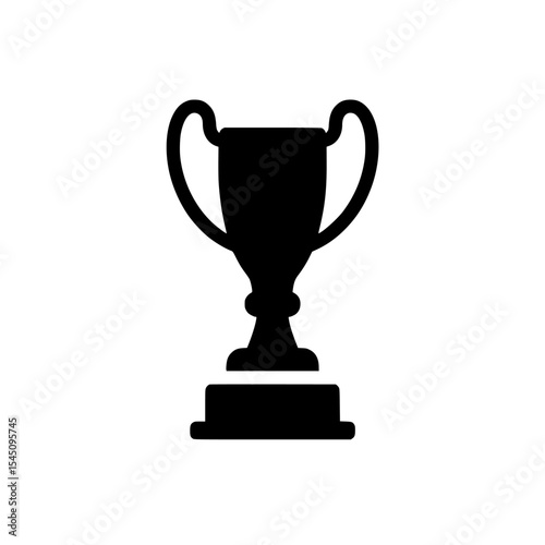 gold cup isolated on white
