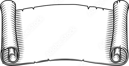 Scroll Banner Paper Vintage...