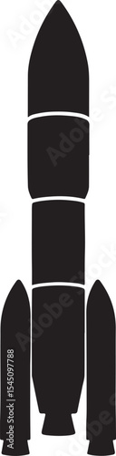 Space Rocket – Top-Down (fuel tank segmentation)
