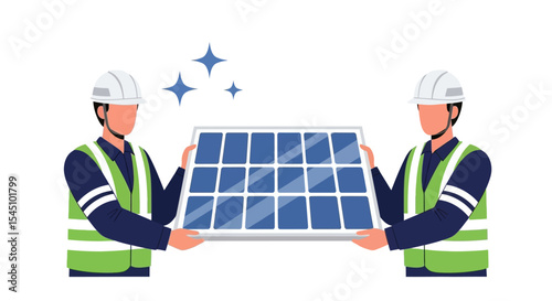 Solar Panel Installation Clean Energy Technicians Installing Solar Panel