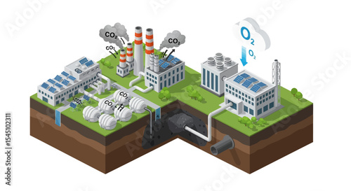 Industrial Carbon Capture and Storage A Visual Representation of CCS Technology