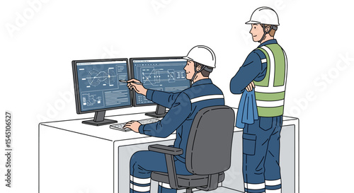 Industrial Control Room Operators Monitoring Systems