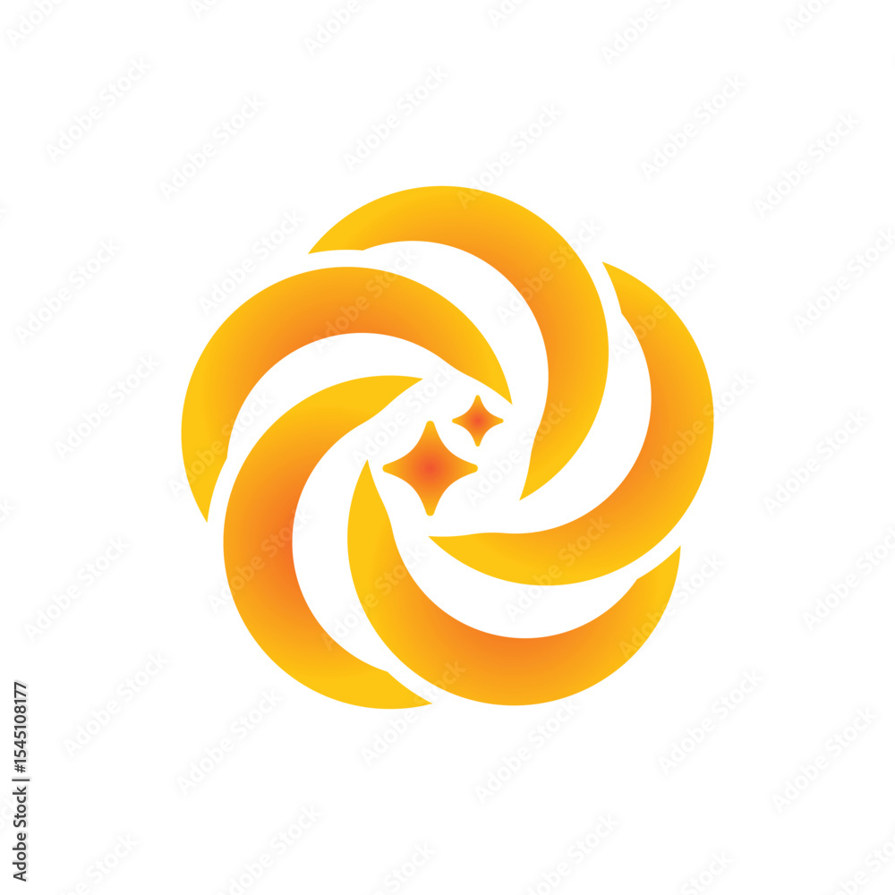 Fototapeta premium Ai Moon Logo Icon