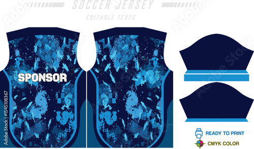 Soccer jersey pattern design background for soccer kit, football kit, bicycle, e-sport, basketball, t-shirt mockup template. Fabric pattern. Abstract background. Vector Illustration. 