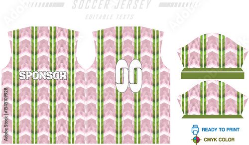 Soccer jersey pattern design background for soccer kit, football kit, bicycle, e-sport, basketball, t-shirt mockup template. Fabric pattern. Abstract background. Vector Illustration. 