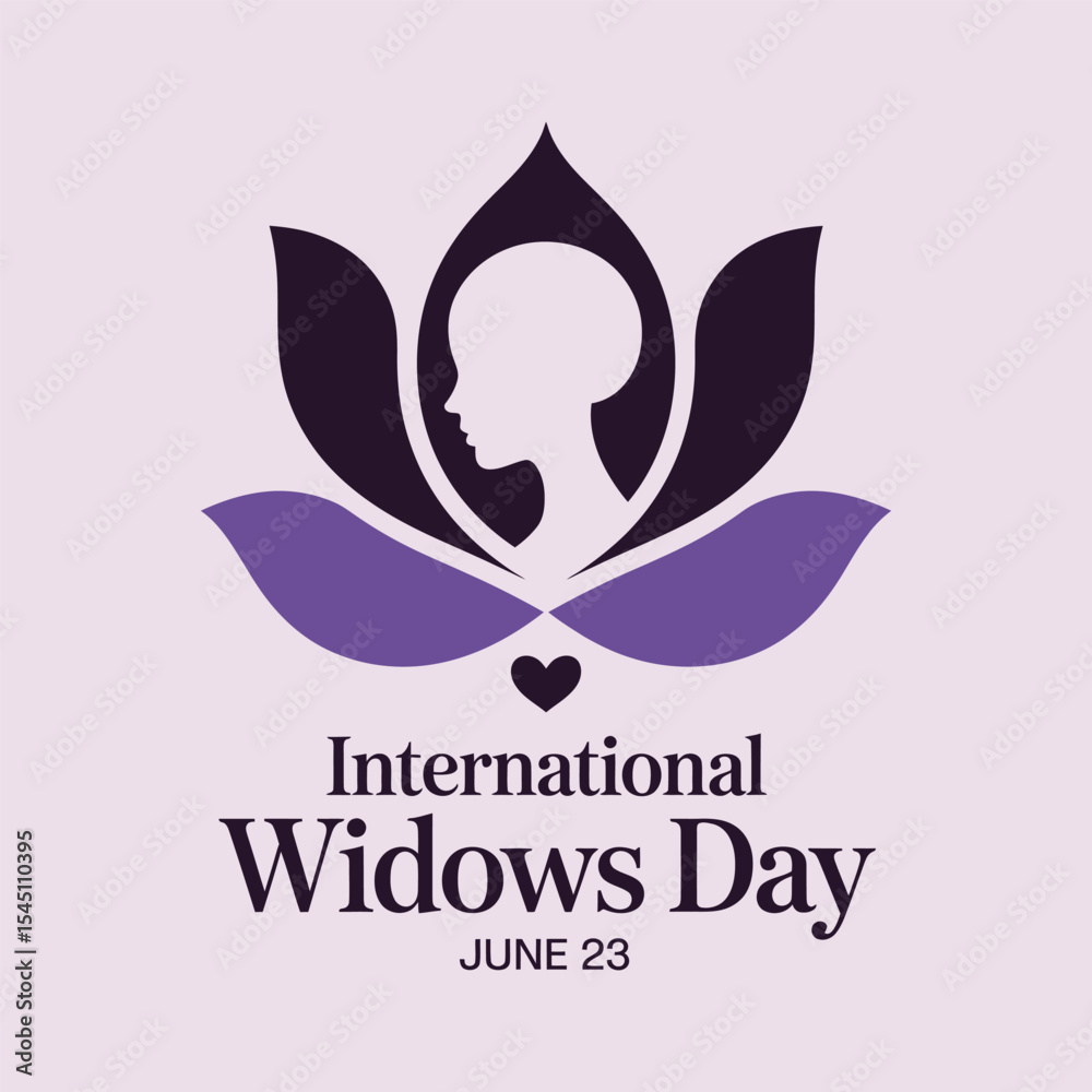 Obraz premium Lotus Widows Day Poster