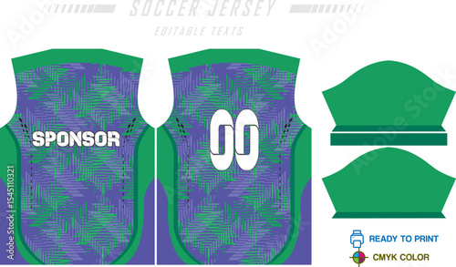 Soccer jersey pattern design background for soccer kit, football kit, bicycle, e-sport, basketball, t-shirt mockup template. Fabric pattern. Abstract background. Vector Illustration. 