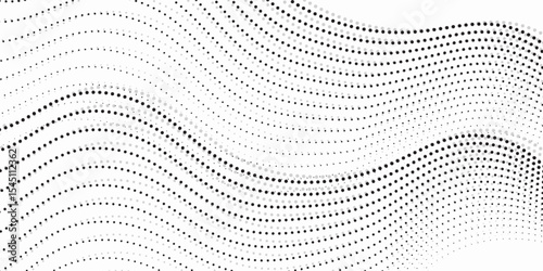 Halftone gradient. Dotted gradient, smooth dots spraying and halftones dot background seamless horizontal geometric pattern vector template set.