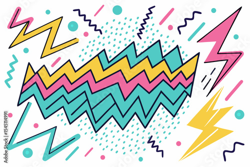  Ideal for creative projects needing a fun, energetic 80s/90s aesthetic.
