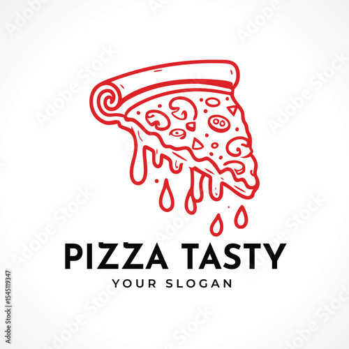 pizza logo design restaurant food