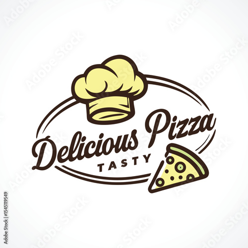 pizza logo design restaurant food