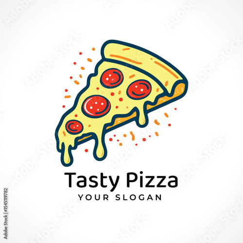 pizza logo design restaurant food