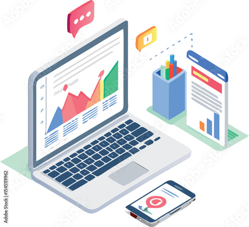 Isometric Data Analysis and Business Statistics on Digital Devices