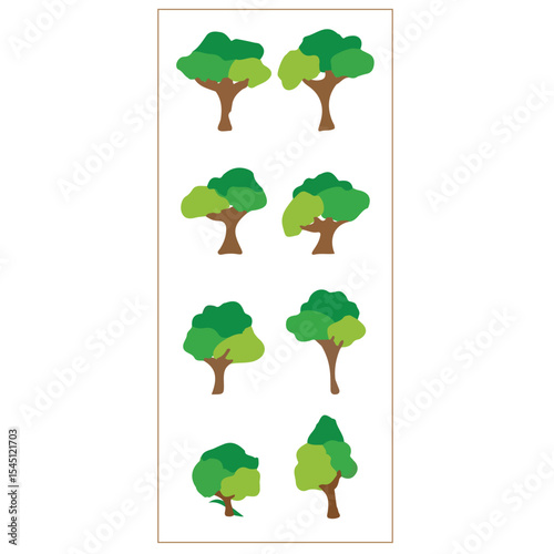 tree_group_vector_image