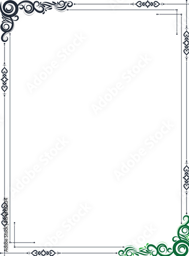 decorative frame with floral ornament