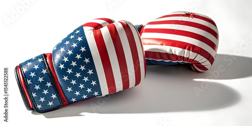 American Flag Boxing Gloves Patriotic Sports Gear USA Theme

