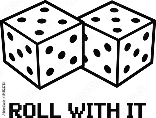 T-Shirt Y2k Illustration - 8-Bit Dice Game Theme