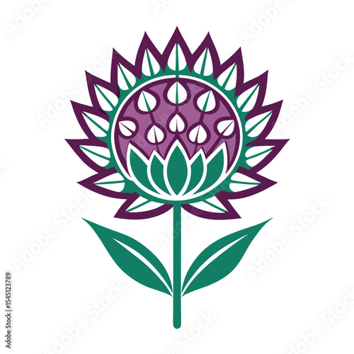 Ornamental alliums flower icon