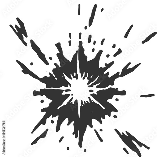 Gutting the Earth Vintage Illustration Vector