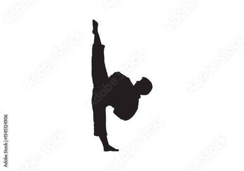 Slim sportive young woman & man doing yoga & fitness exercises. Healthy lifestyle. Exercise and fitness icons. Gym and Workout Set. Person Yoga exercises poses. Lunges, Pushups, Squats, Dumbbell rows,