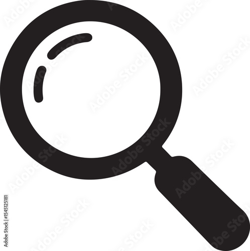 Magnifying Glass Icon Search, Zoom, Discover, Explore, Investigate