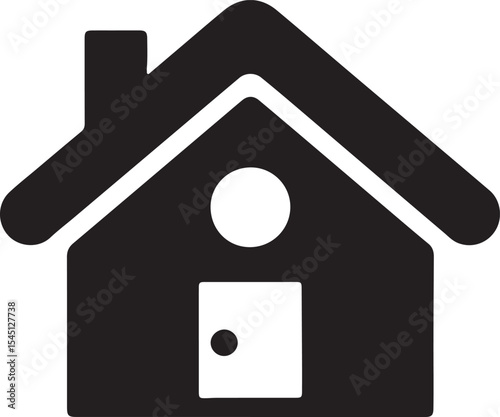 Simple House Icon Home Sweet Home Vector Illustration