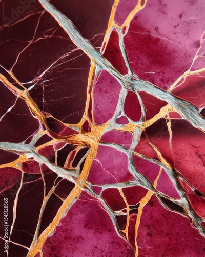 Rosso Levanto marble, deep red slab with golden and black veins, luxury closeup decorative mineral background, classic stone texture for elegant interior and creative design