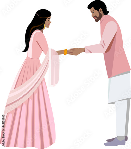 indian boy and girl wedding