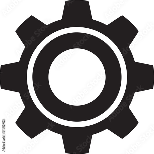 Cogwheel Gear Icon Mechanism, Engineering, Technology Symbol
