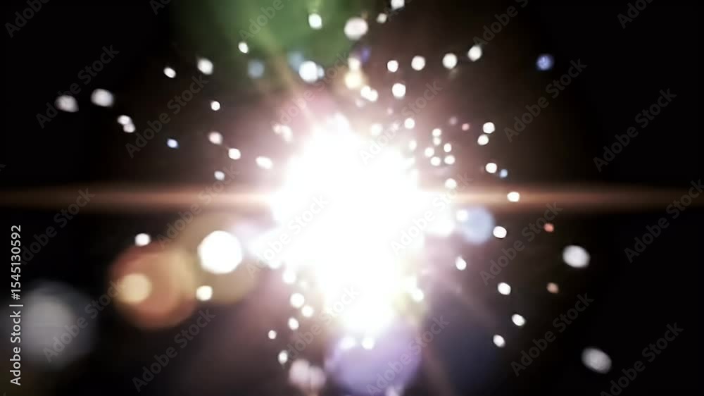 Dynamic Light Burst Overlay Video  Intense Sparkle and Glimmer Effects