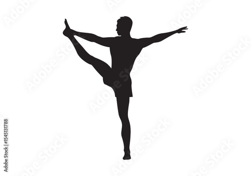 Slim sportive young woman & man doing yoga & fitness exercises. Healthy lifestyle. Exercise and fitness icons. Gym and Workout Set. Person Yoga exercises poses. Lunges, Pushups, Squats, Dumbbell rows,