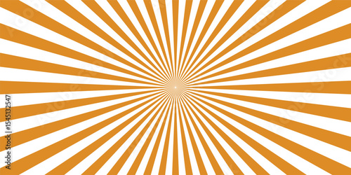 Sun ray vector background. Radial beam sunrise or sunset light retro design illustration. geometric ray sun texture design wallpaper.