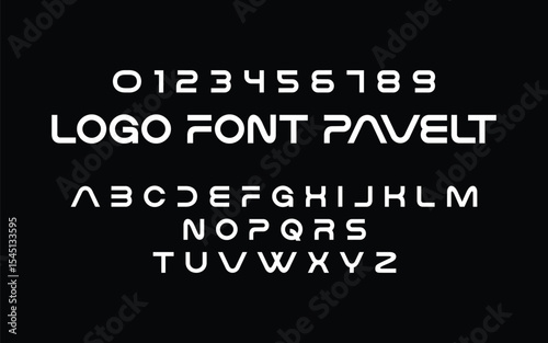 Modern Futuristic Font: Paveltt Display Typeface