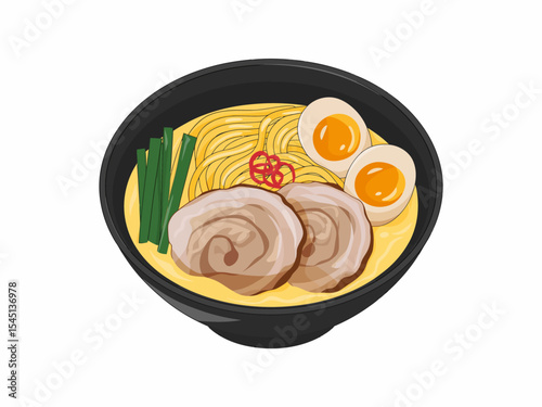 Delicious Ramen Noodles A Creamy, Savory Bowl of Japanese Comfort Food