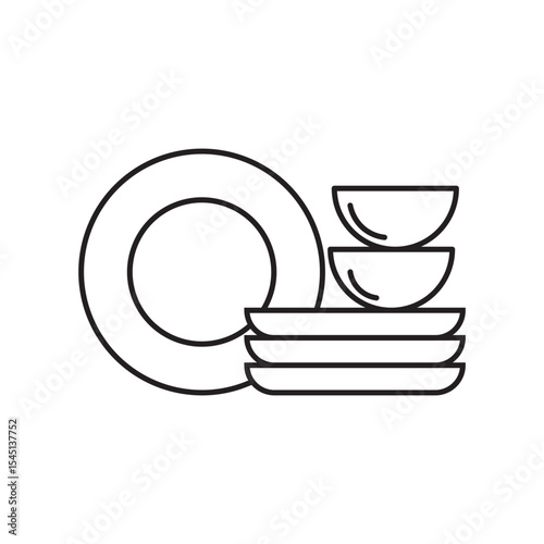 kitchen icon. dish washing icon vector illustration