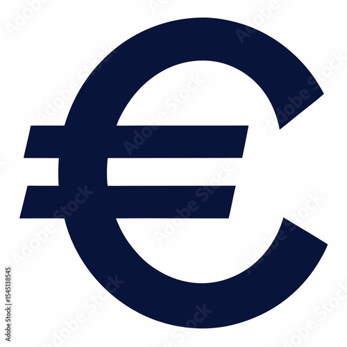 euro sign on white background