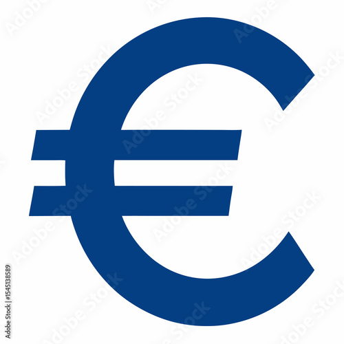 euro symbol on white background