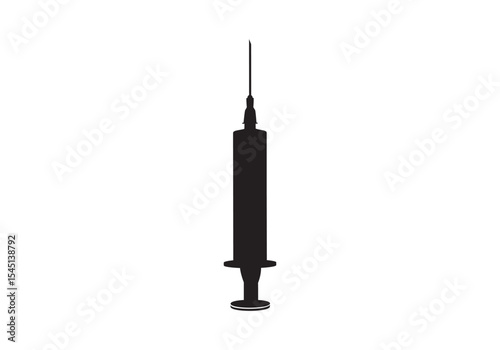 syringe on a white background