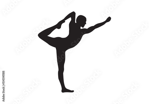 Slim sportive young woman & man doing yoga & fitness exercises. Healthy lifestyle. Exercise and fitness icons. Gym and Workout Set. Person Yoga exercises poses. Lunges, Pushups, Squats, Dumbbell rows,