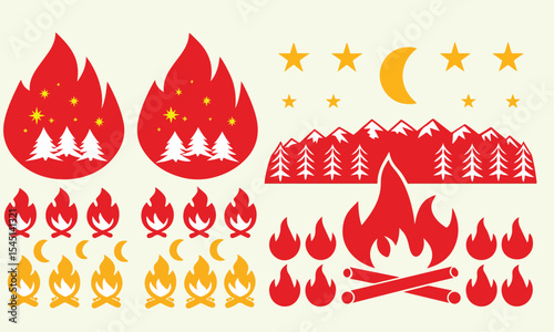 Fire Icons - Classic Line Series